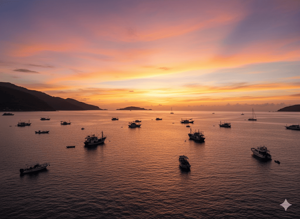 Hoàng hôn ở bãi Kinh